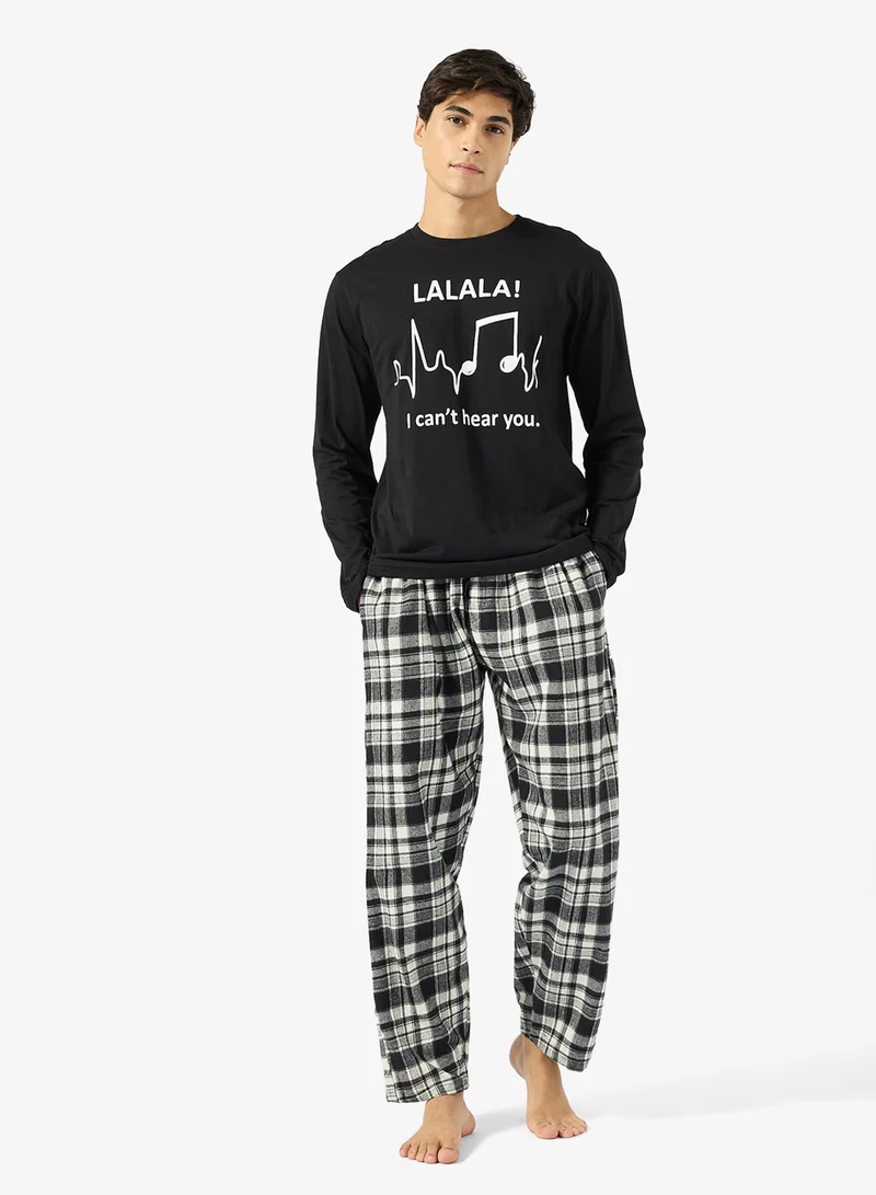 Seventy Five Regular fit tee and Pant set